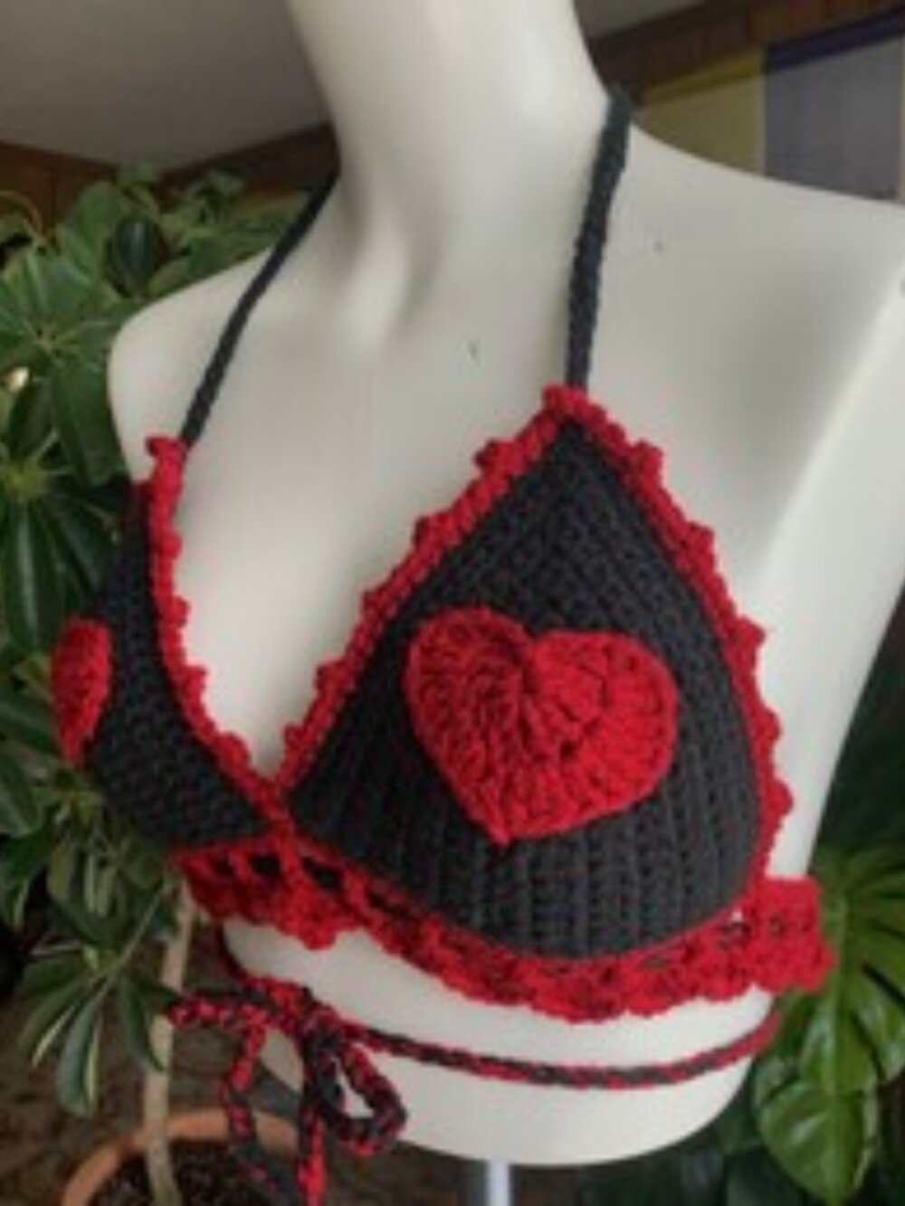 Heart Breaker Crochet Bralette - S, M or L
